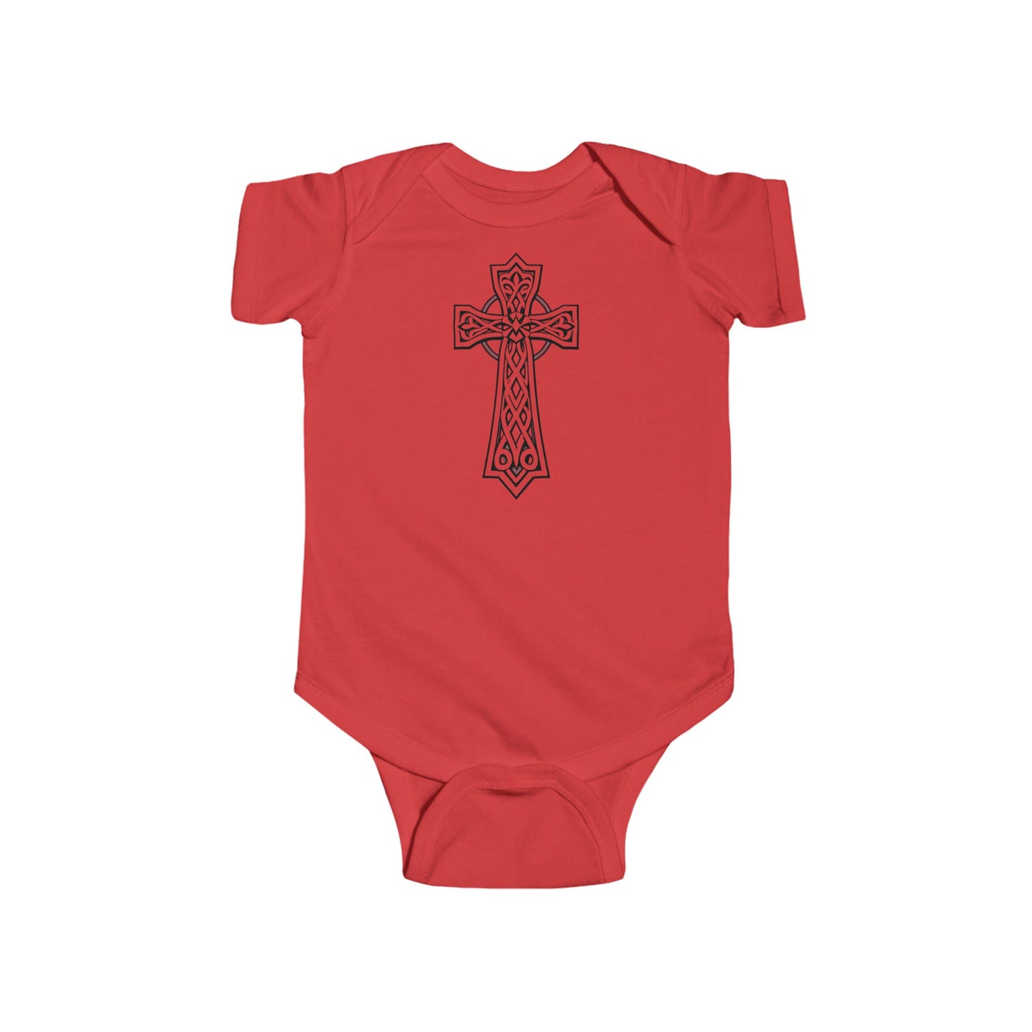 Little Light of Faith – Short Sleeve Infant Onesie with Celtic Cross