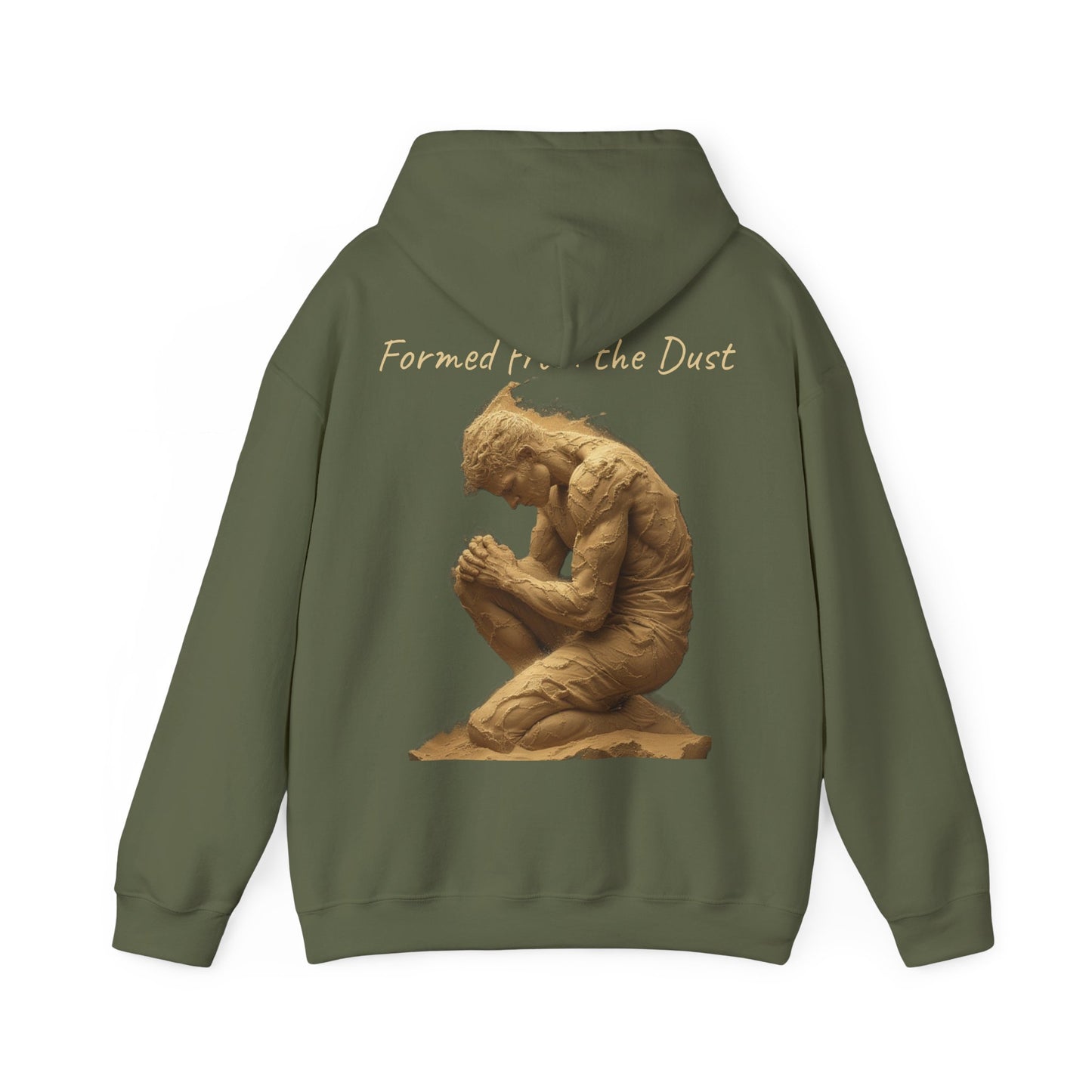 Formed from the Dust (Light Lettering) | Men’s Christian Hoodie with Genesis 2:7