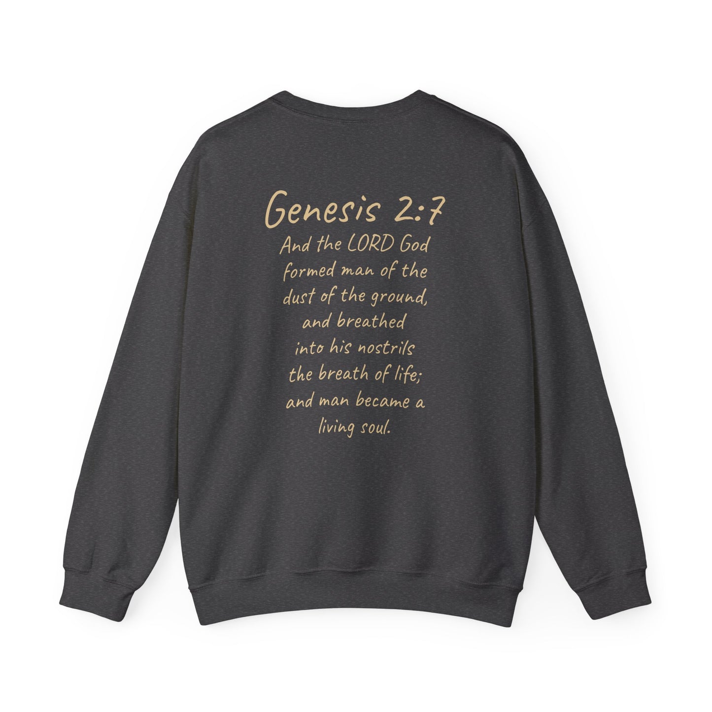 Formed from the Dust (Light Lettering) - Men’s Christian Sweatshirt