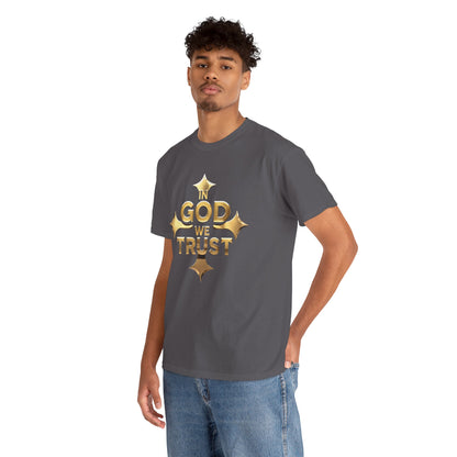 In God We Trust (Gold)- Men's Christian T-Shirt