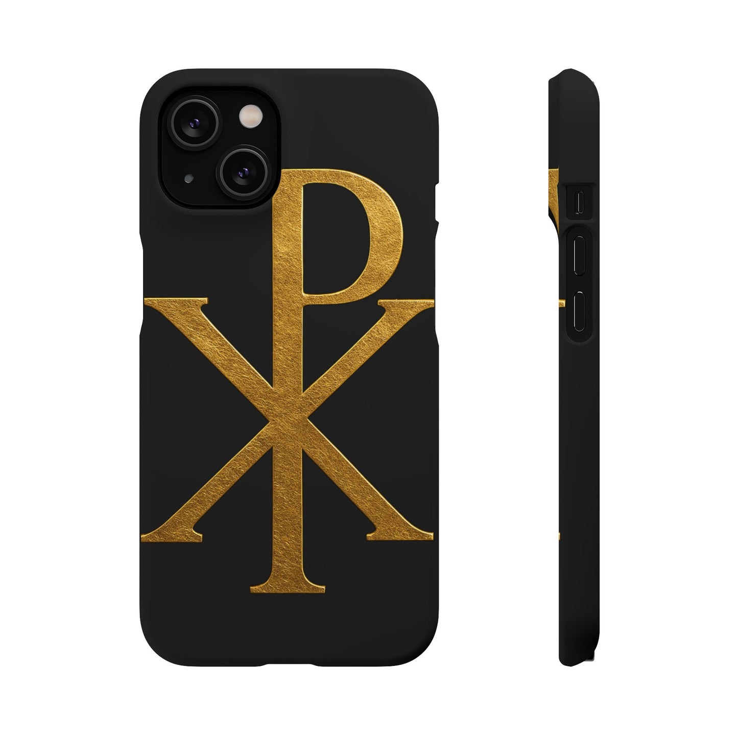 Black Chi Rho Snap Case for iPhone – The Way, Truth & Life