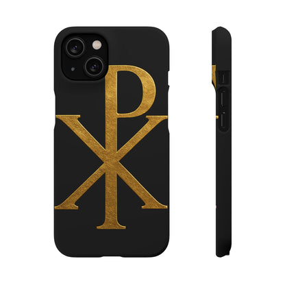 Black Chi Rho Snap Case for iPhone – The Way, Truth & Life