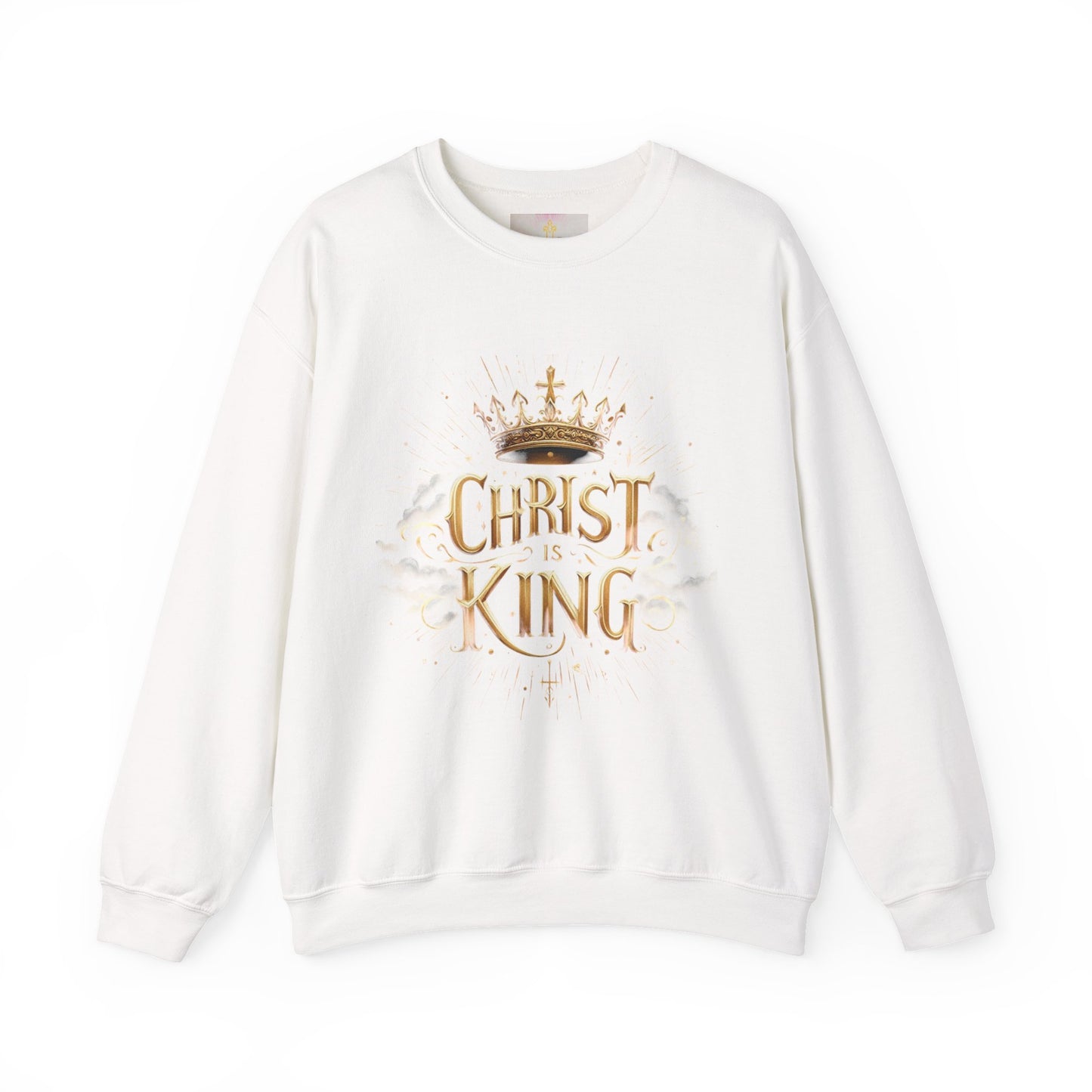 Women’s “Christ is King” Christian Sweatshirt – Bold Faith Statement Pullover