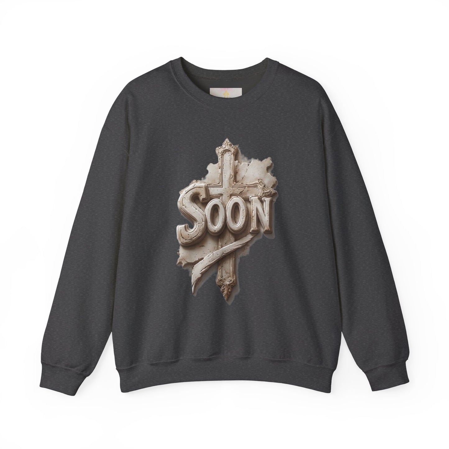 “Soon” Cross Men’s Christian Sweater – Living Testimony