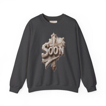 “Soon” Cross Men’s Christian Sweater – Living Testimony