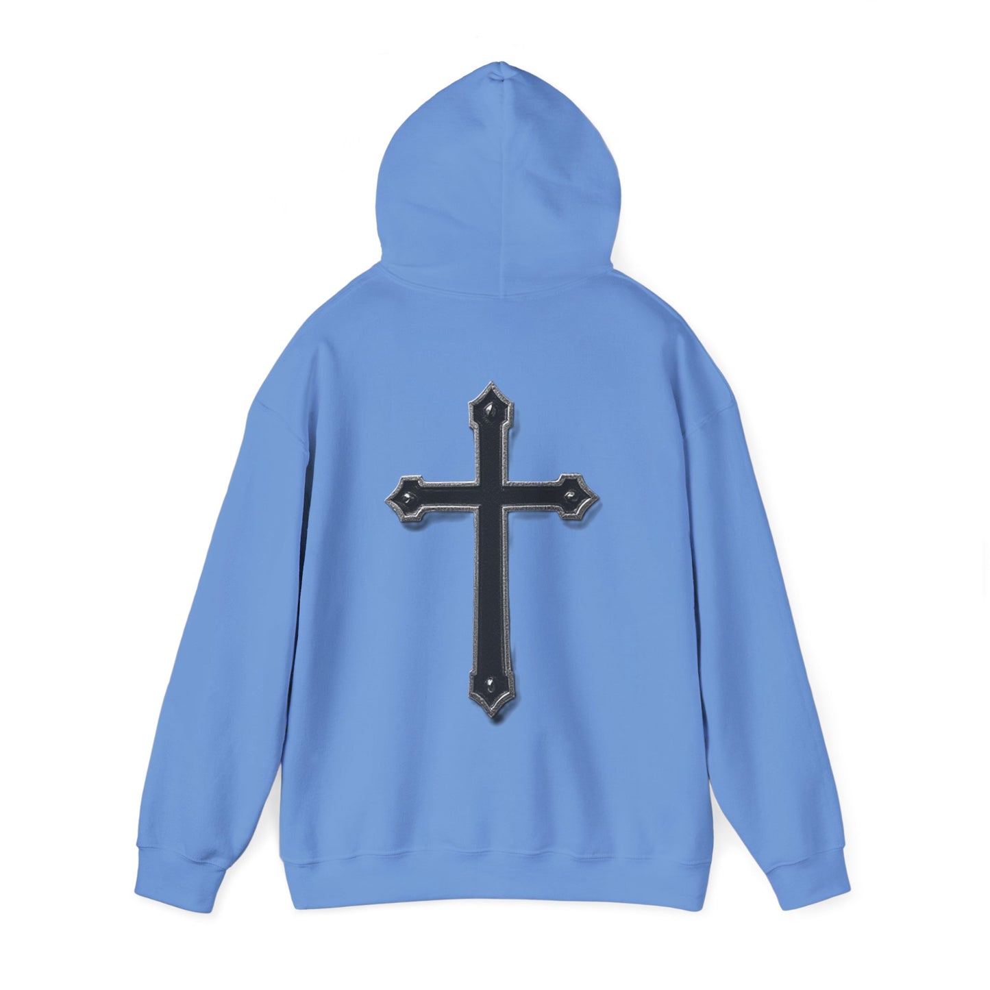 Warrior’s Black Cross Women’s Hoodie – Front & Back Christian Apparel | Ephesians 6:11