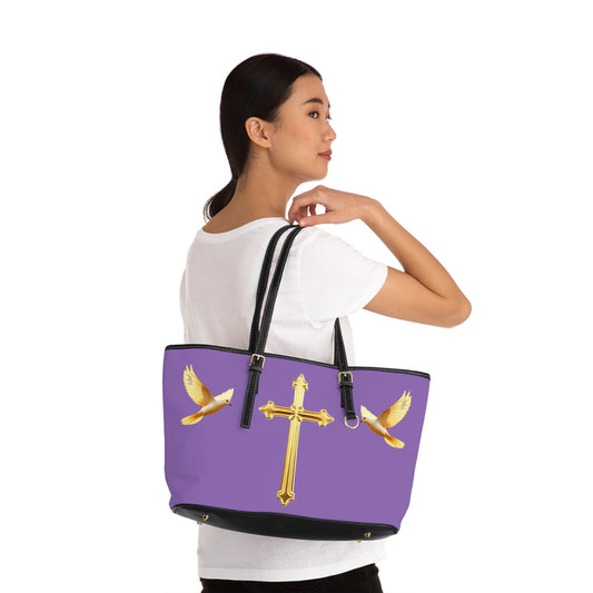 Faith, Peace, and Renewal Shoulder Bag in Mauve