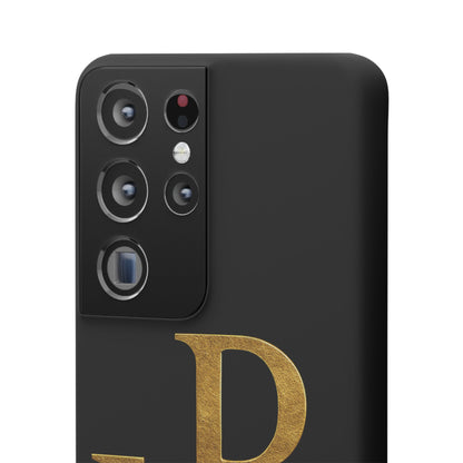 Our Eternal Hope in Christ - Black Chi Rho Snap Case for Samsung