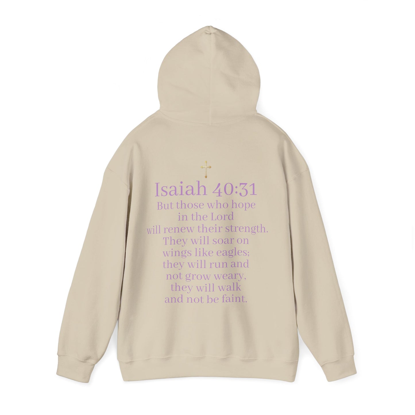 Men’s “Hope” Hoodie – Bold Scripture Pullover | Isaiah 40:31