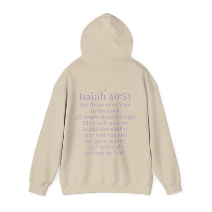 Men’s “Hope” Hoodie – Bold Scripture Pullover | Isaiah 40:31