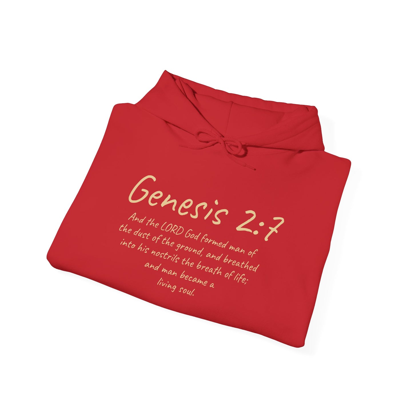 Formed from the Dust (Light Lettering) | Men’s Christian Hoodie with Genesis 2:7