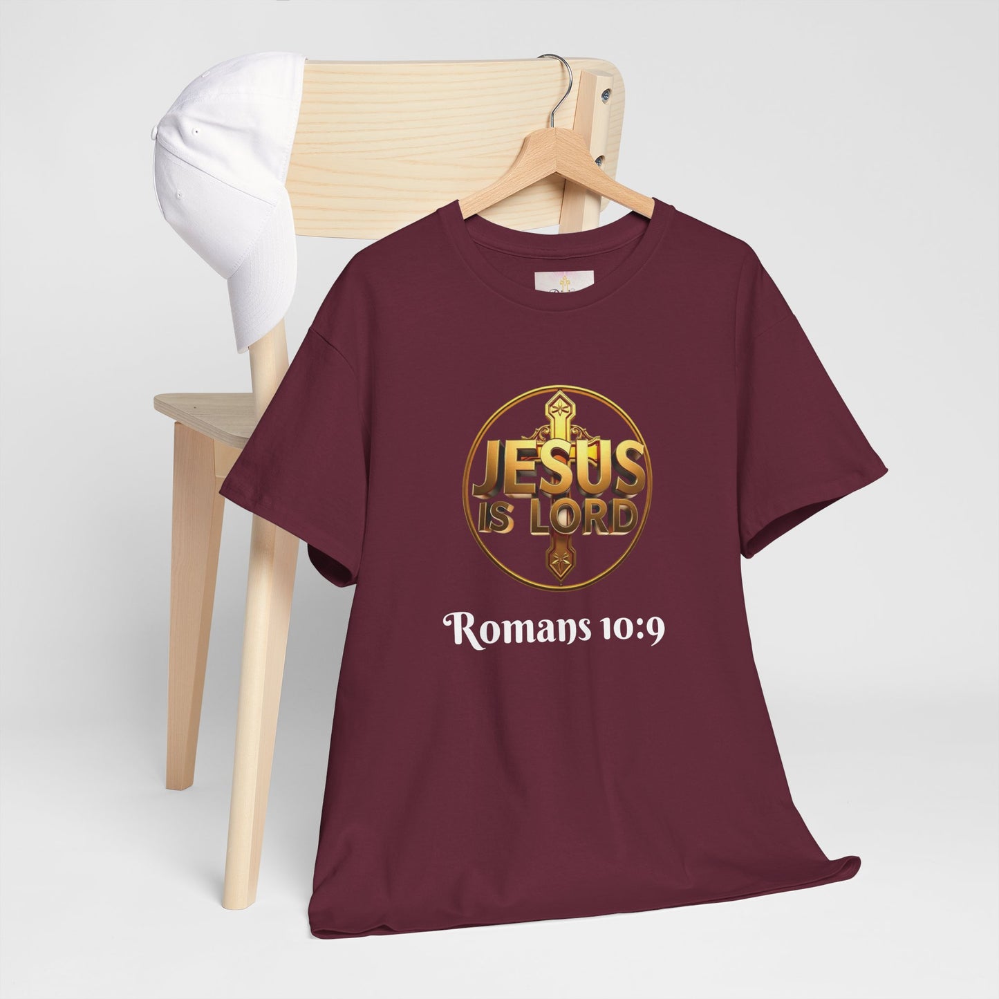 Jesus Is Lord / He Is Risen Christian Tee – Men’s Bold Faith Statement (White Lettering)