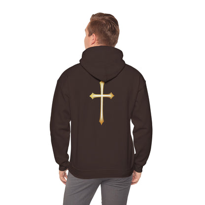 Gold Cross Men's Christian Hoodie