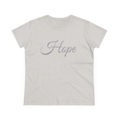 Women’s “Hope” Tee – Inspirational Scripture Design | Romans 15:13