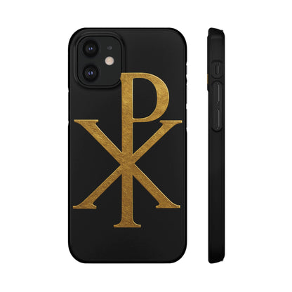 Black Chi Rho Snap Case for iPhone – The Way, Truth & Life