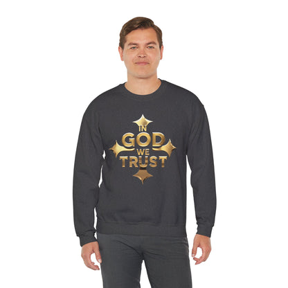 In God We Trust (Gold) - Men’s Christian Sweatshirt