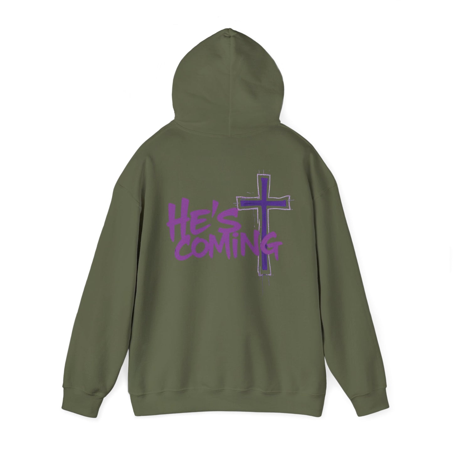 Prophetic “He’s Coming” Men’s Hoodie – Bold Christian Streetwear