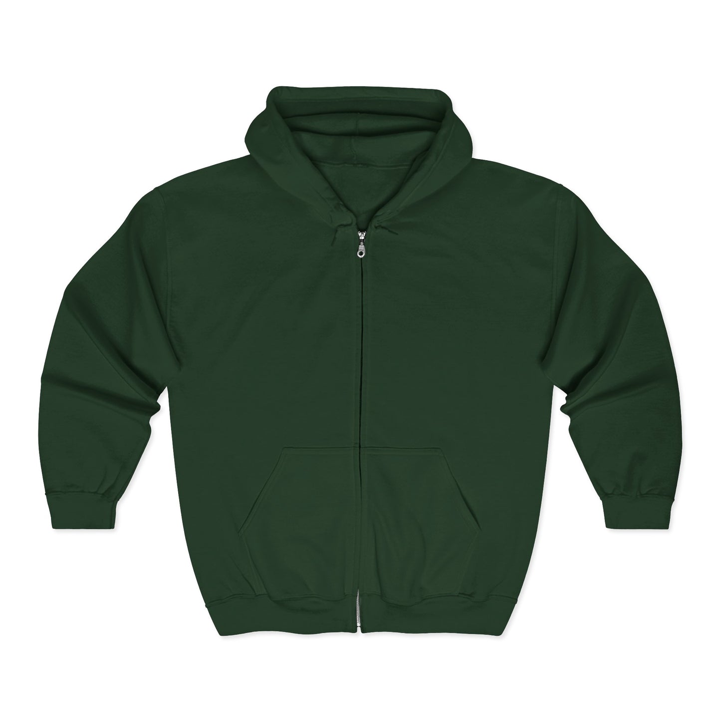 Anchored Journey – Men’s Classic Plain Zip-Up Hoodie (Light Label)