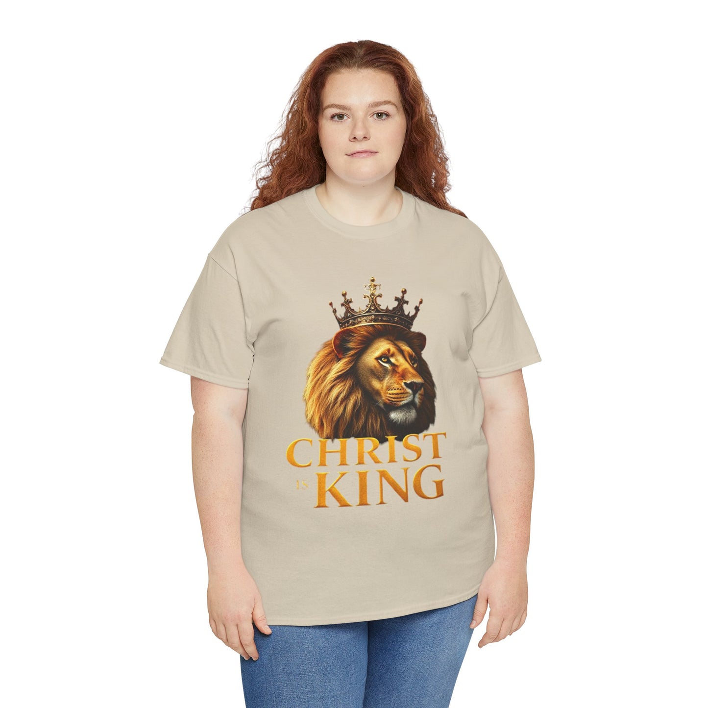 Christ Is King – Lion & Cross Women’s Christian Tee