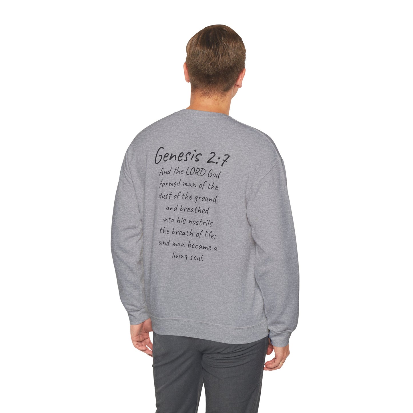 Formed from the Dust (Dark Lettering) - Men’s Christian Sweatshirt