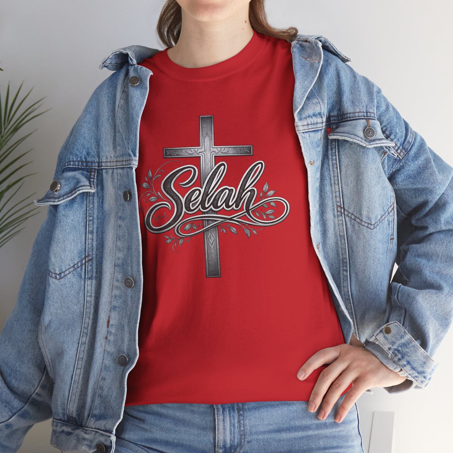 Selah Cross Tee — Men's Christian T‑Shirt