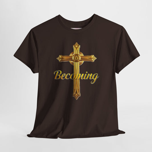 Becoming Men’s Faith Tee – Philippians 1:6 Edition (Light Lettering)
