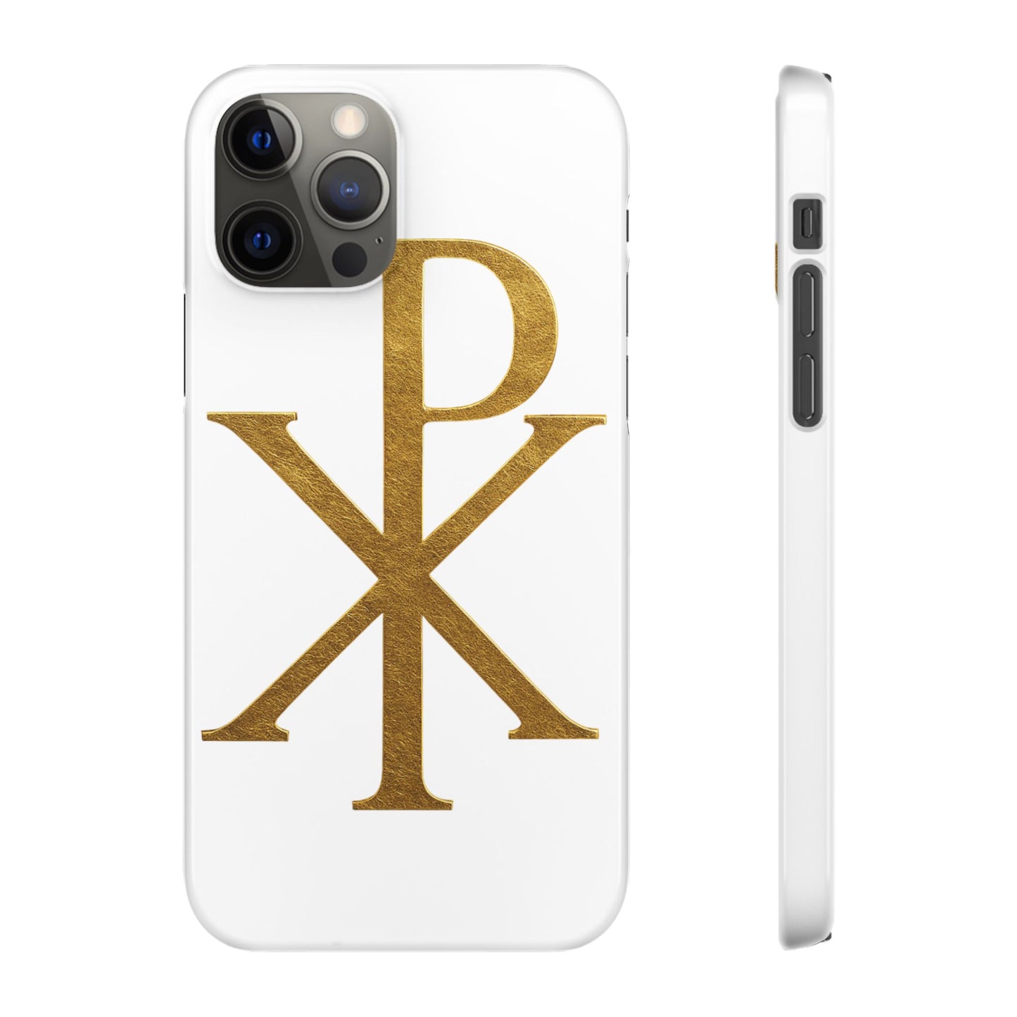 White Chi Rho Snap Case for iPhone – The Way, Truth & Life