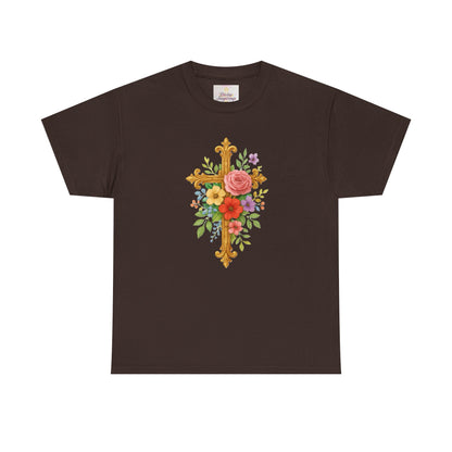 Floral Cross Tee - Women's Christian Apparel