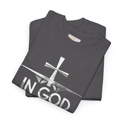 In God We Trust | Men’s Christian T-Shirt with Scripture Back Print