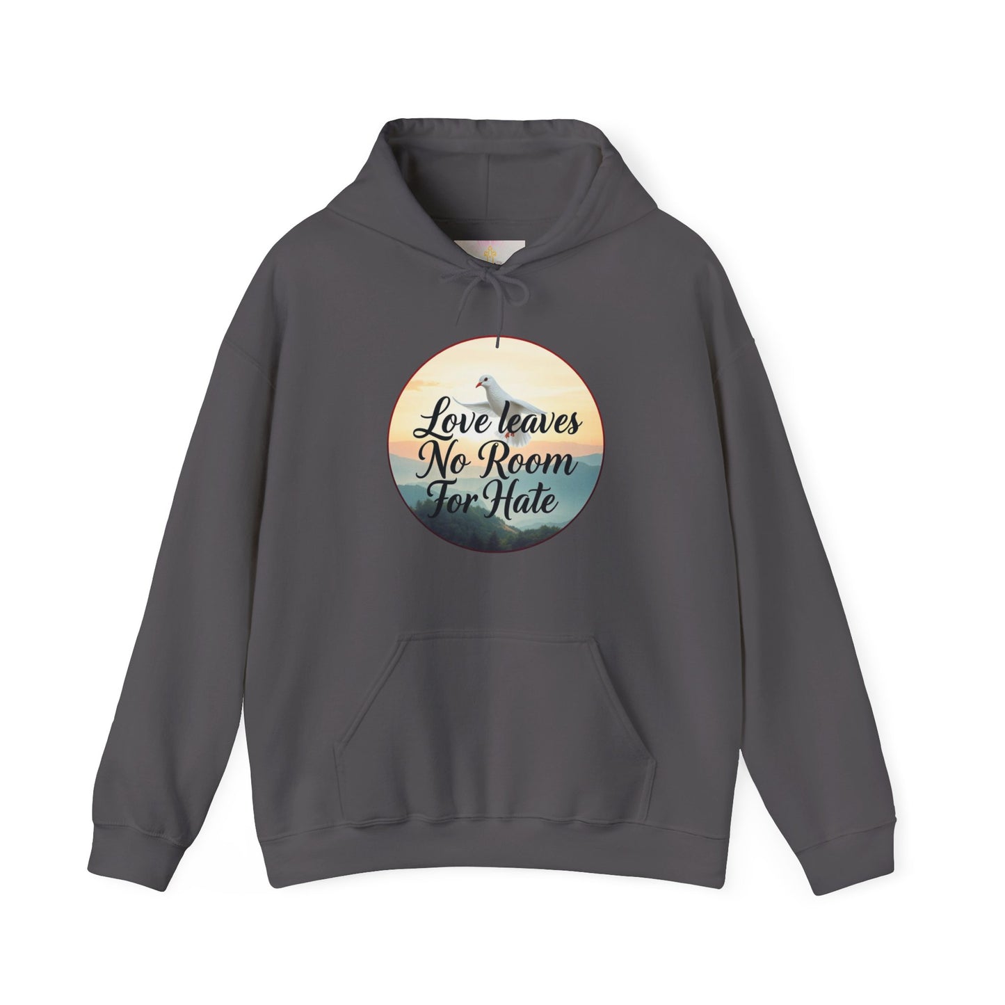 Women’s “Love Leaves No Room For Hate” Christian Hoodie – Faith & Compassion Pullover