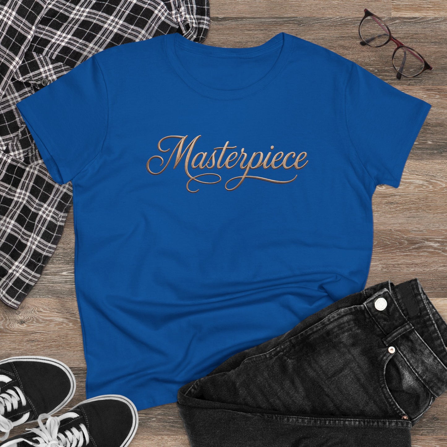 Masterpiece Signature Women’s T-Shirt (Dark Colours) – Inspirational Christian Faith Apparel