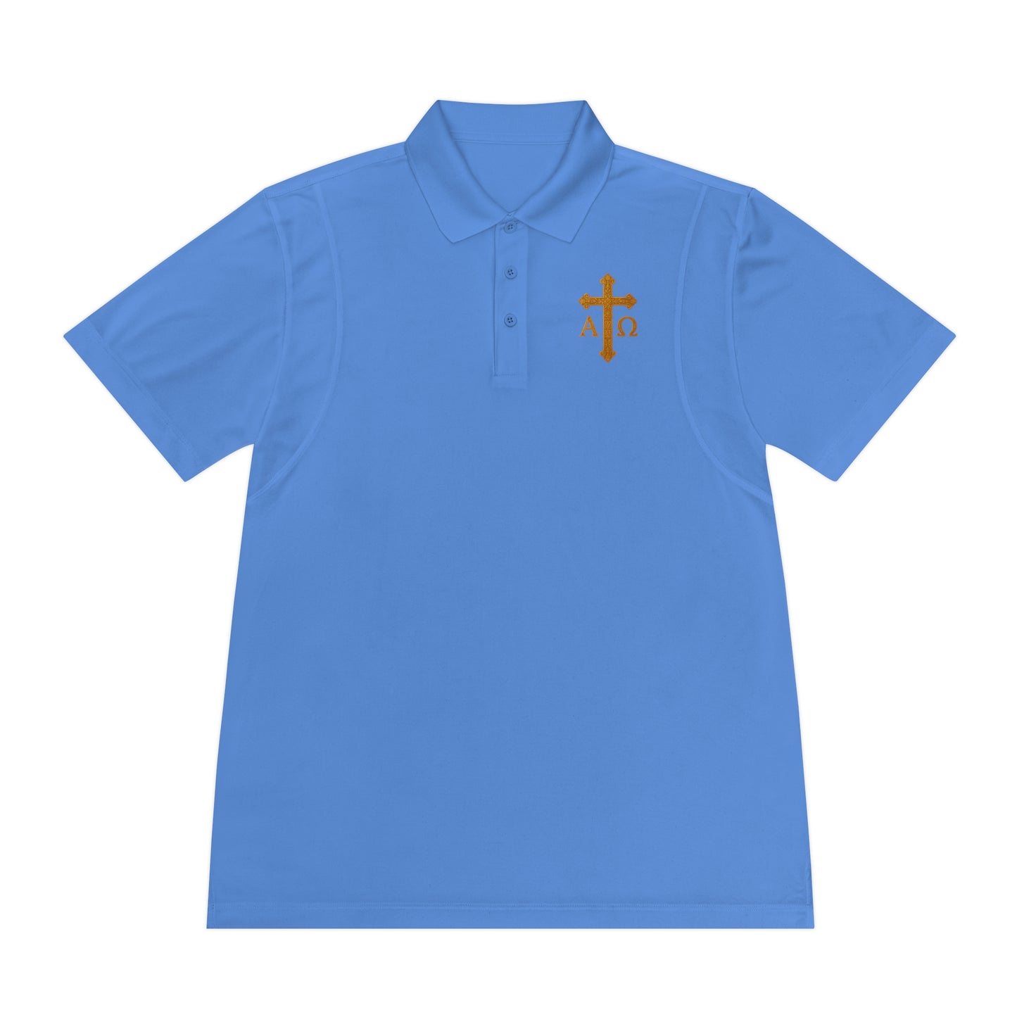 Men’s Alpha & Omega Polo Shirt – Faith from Beginning to End