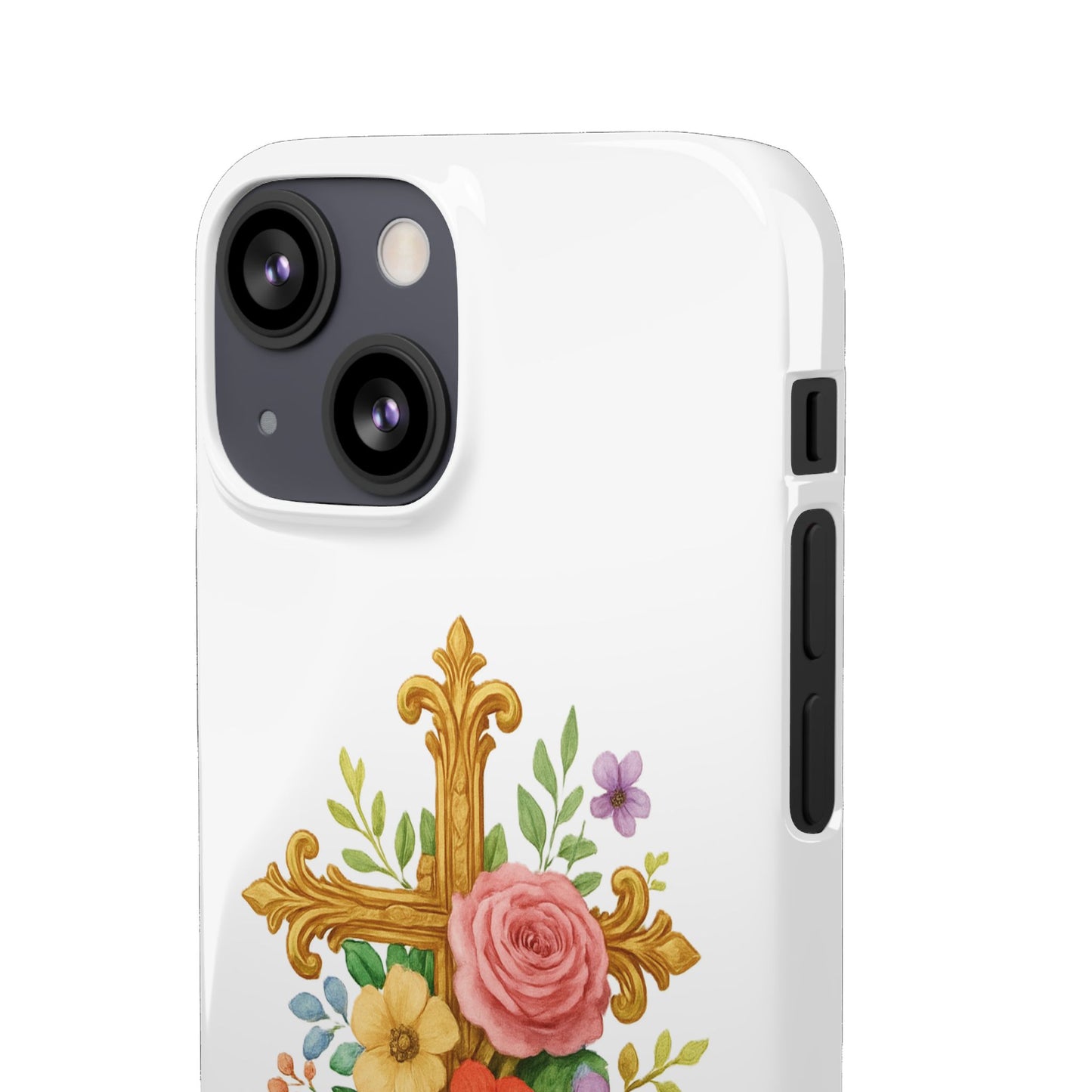 Floral Cross Snap Case for iPhone – Faith in Bloom