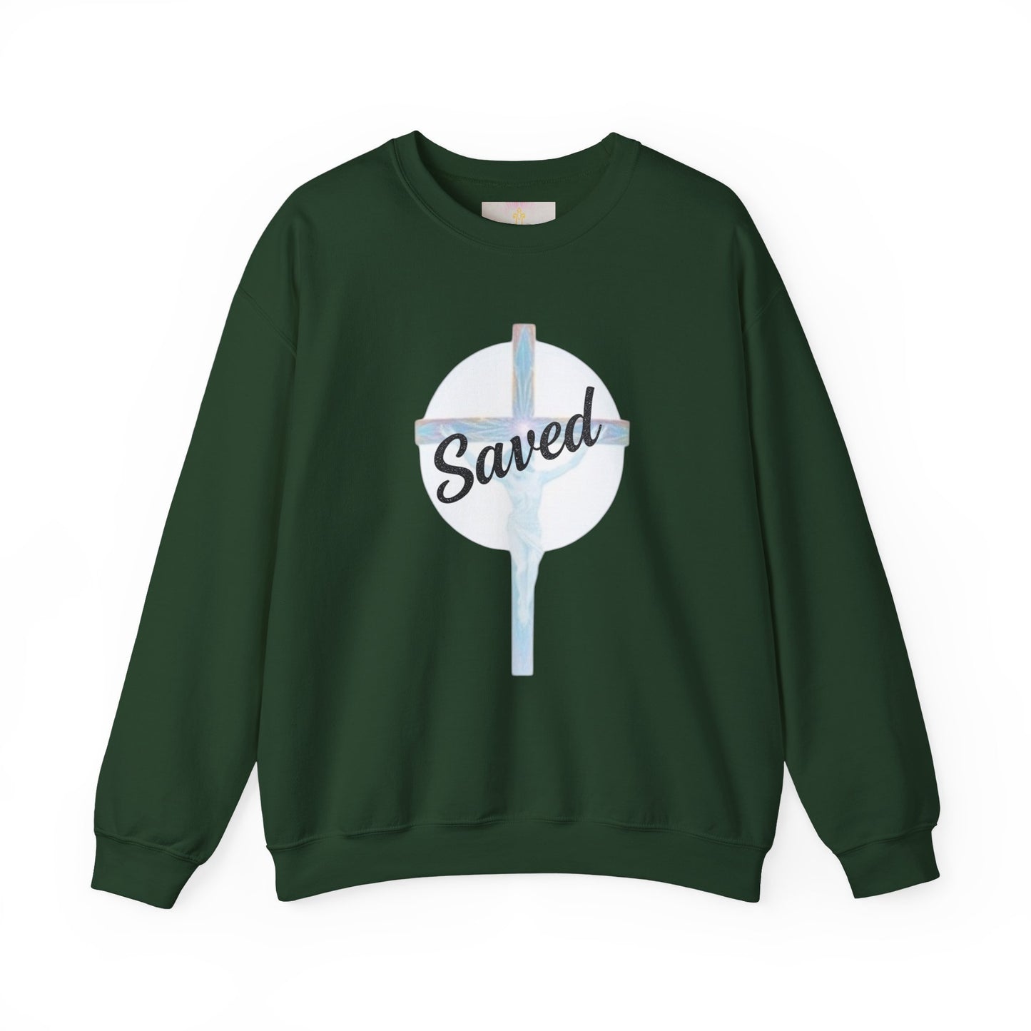 Anchored in Salvation – Men’s “Saved” Christian Sweatshirt