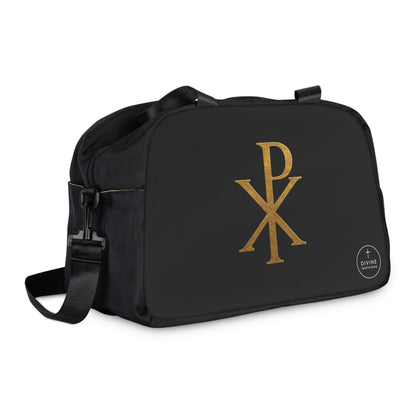 Women's Victory in Christ Fitness Bag in Black – Chi Rho Symbol