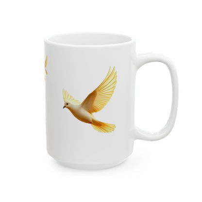 Doves of Gold Christian Mug – 11 oz & 15 oz
