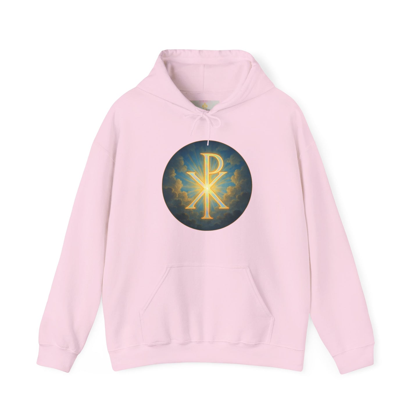 Women’s Christian Hoodie with Chi Rho – Historic Faith Symbol Pullover