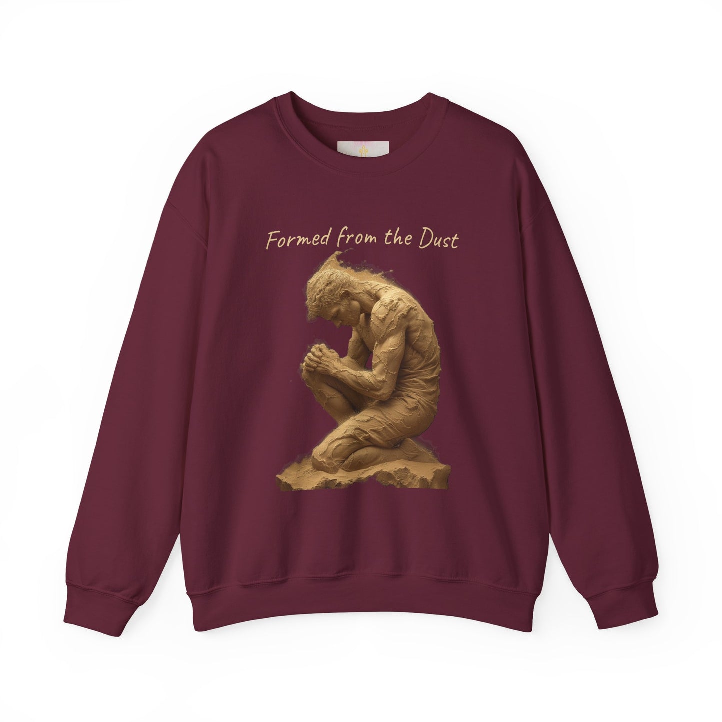 Formed from the Dust (Light Lettering) | Men’s Christian Sweatshirt with Genesis 2:7