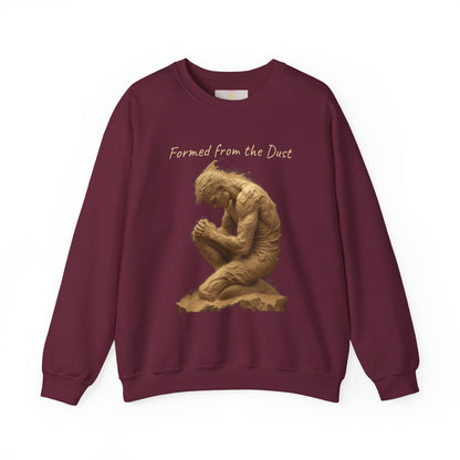 Formed from the Dust (Light Lettering) | Men’s Christian Sweatshirt with Genesis 2:7