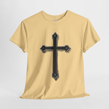 Warrior’s Cross Men’s Christian T-Shirt – Black Cross | Ephesians 6:11