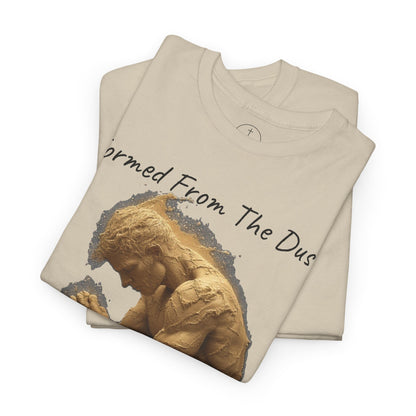 Formed from the Dust | Men’s Christian T-Shirt with Genesis 2:7 (Dark Lettering)