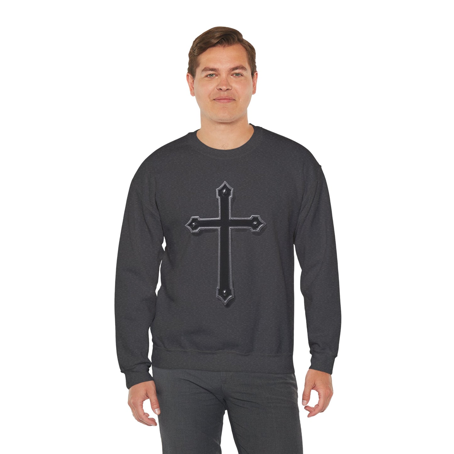 Black Cross Men’s Christian Sweatshirt