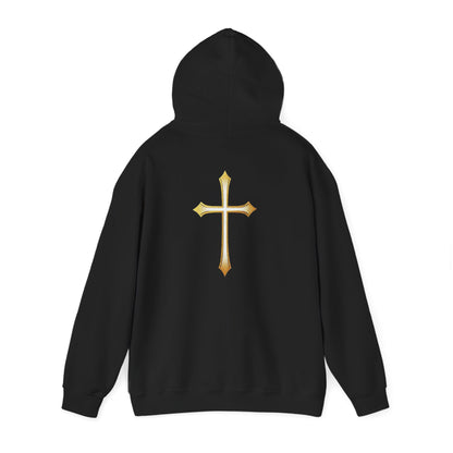 Gold Cross Men's Christian Hoodie