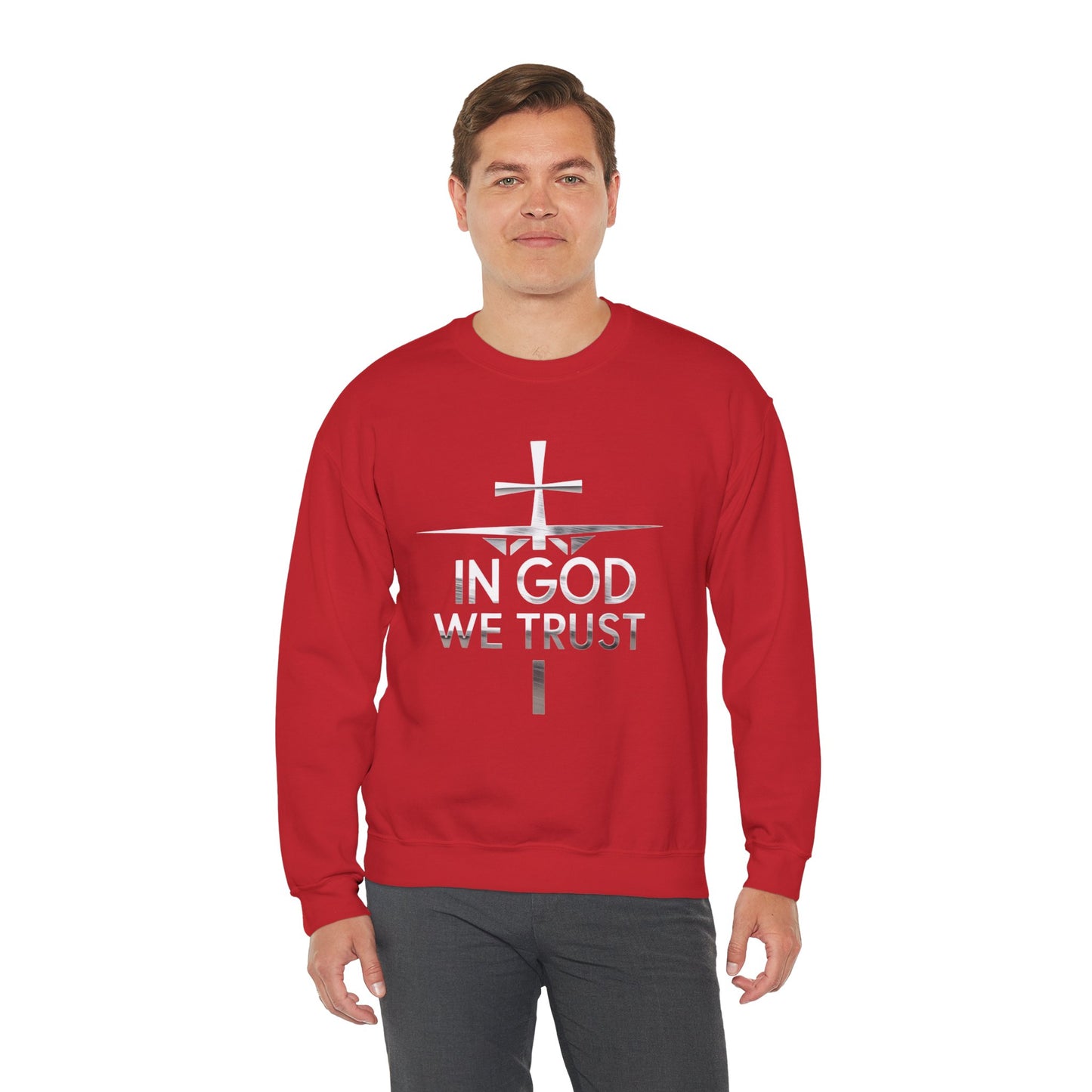 In God We Trust (Silver Ed.) - Men’s Christian Sweatshirt