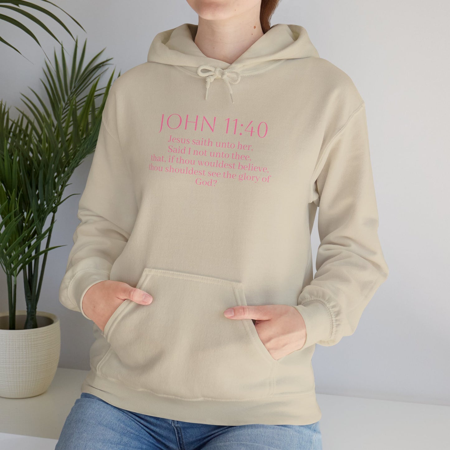 Believe | Women’s Christian Hoodie with John 11:40