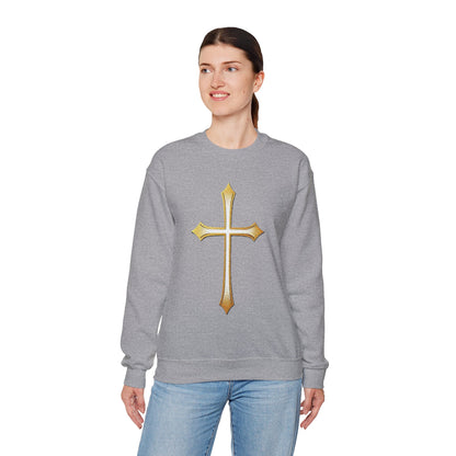 Gold Cross Women’s Christian Sweatshirt