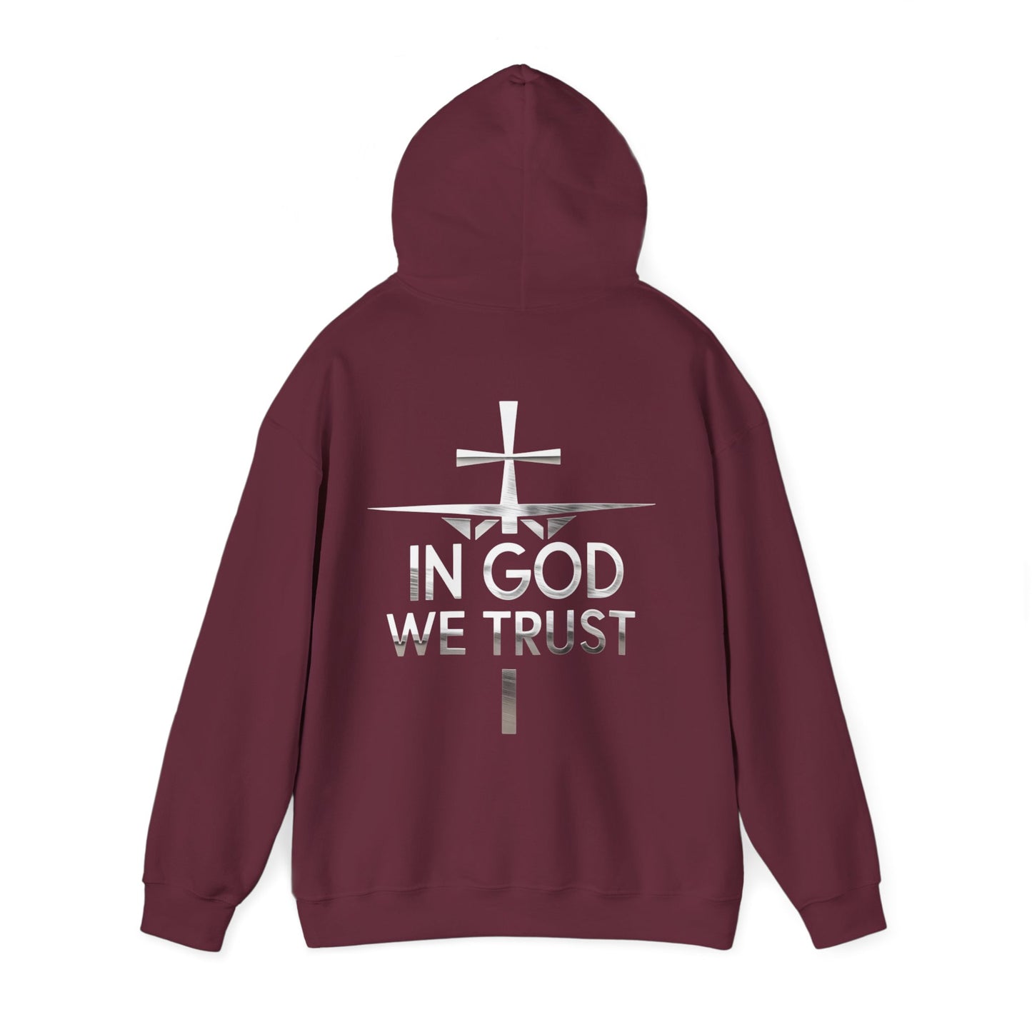 In God We Trust | Women’s Christian Hoodie with Back Design Print