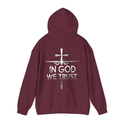 In God We Trust | Women’s Christian Hoodie with Back Design Print
