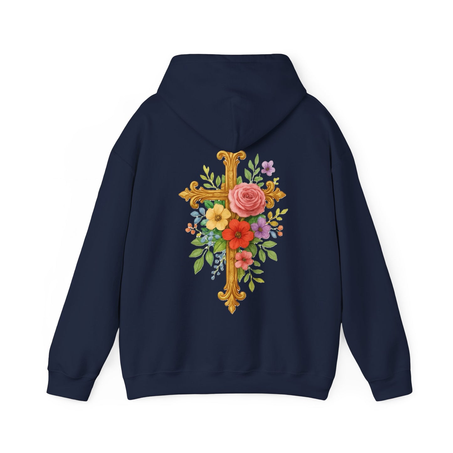 Floral Cross Women’s Hoodie – Wrapped in His Love
