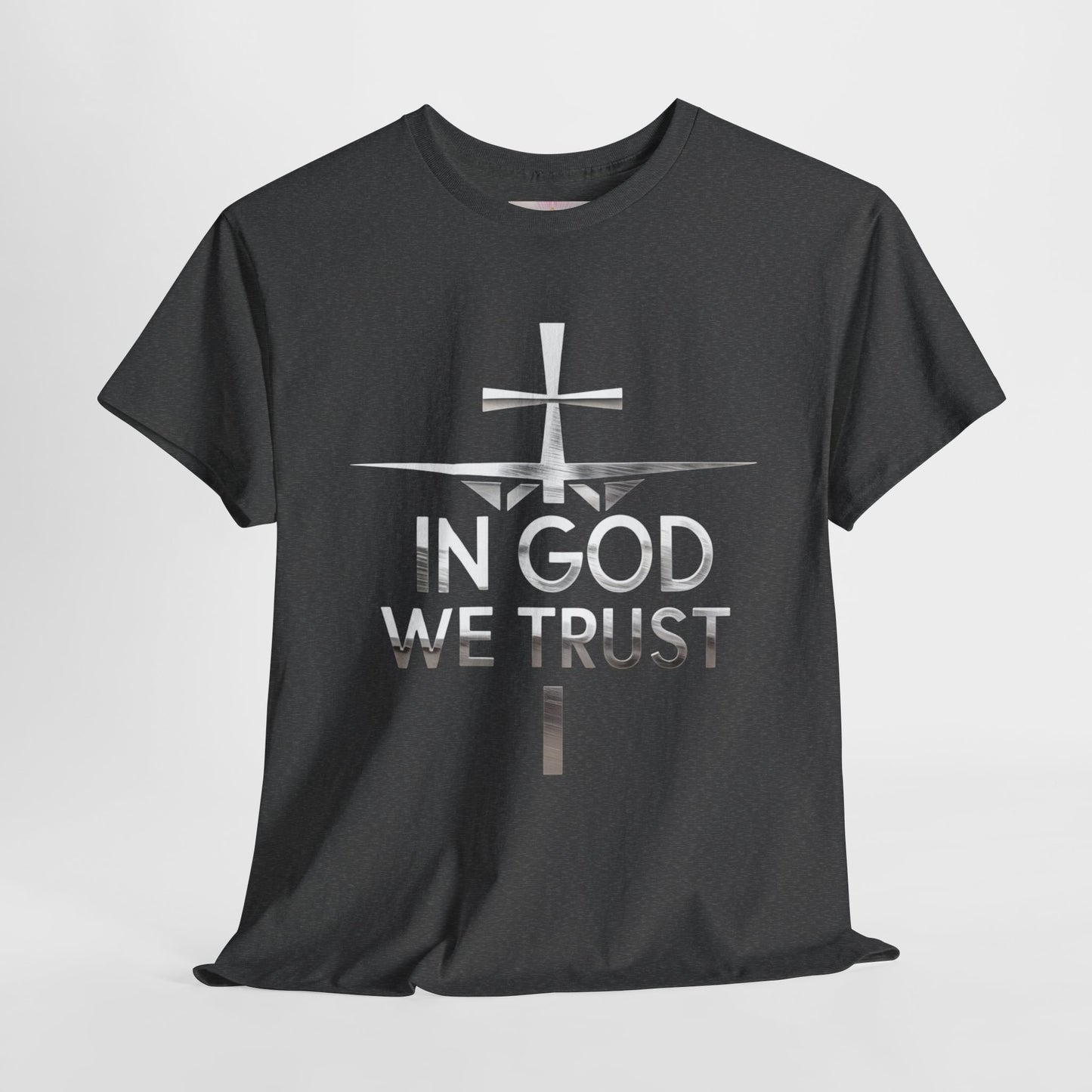 In God We Trust | Men’s Christian T-Shirt with Scripture Back Print